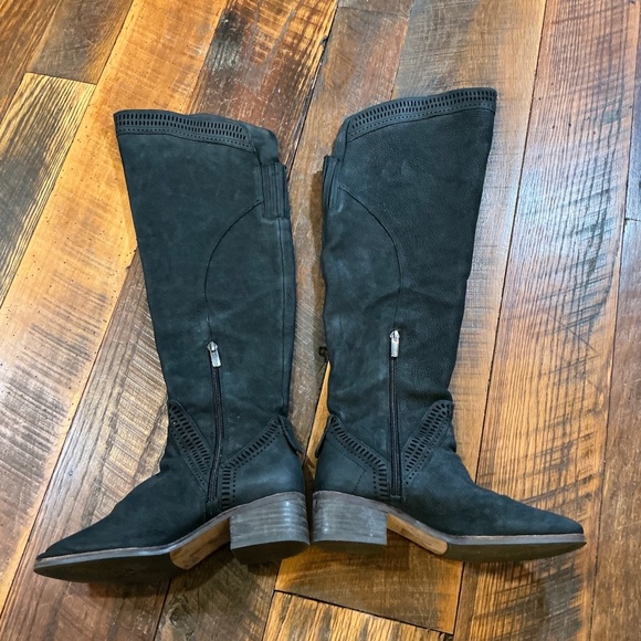 Vince Camuto Karinda Over The Knee Suede Boots Women’s Size 6 Black - Picture 2 of 15